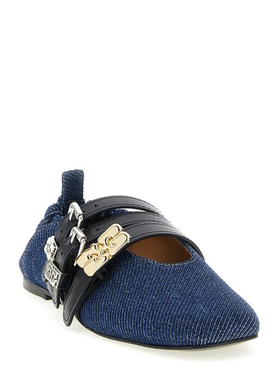 26SS 가니 플랫 슈즈 B1020073569 Blue - GANNI