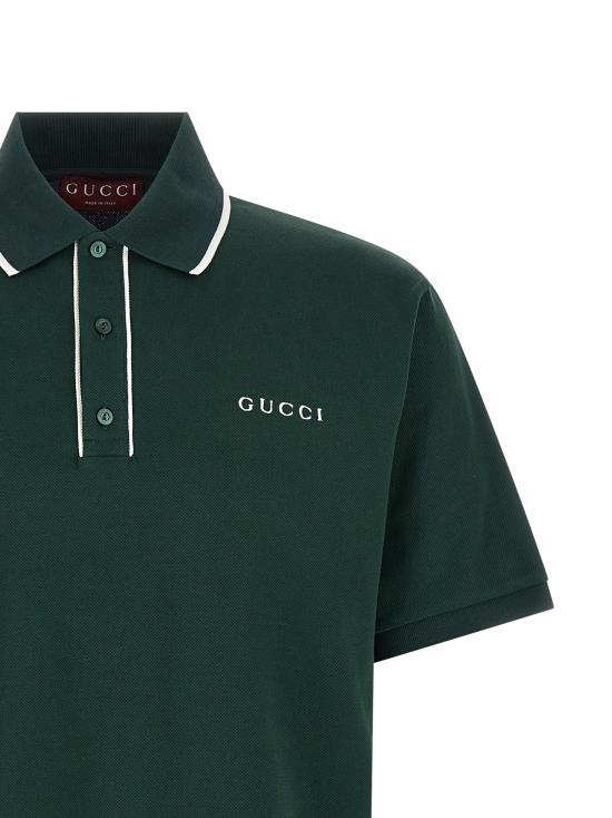 26SS 구찌 폴로 티셔츠 806250XJHHO3015 Green - GUCCI