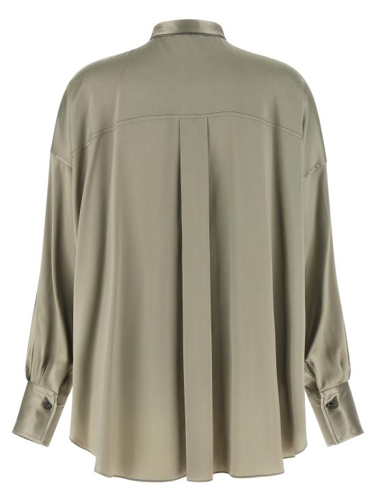 26SS 브루넬로 쿠치넬리 블라우스 M0C59MY906C9125 Green - BRUNELLO CUCINELLI