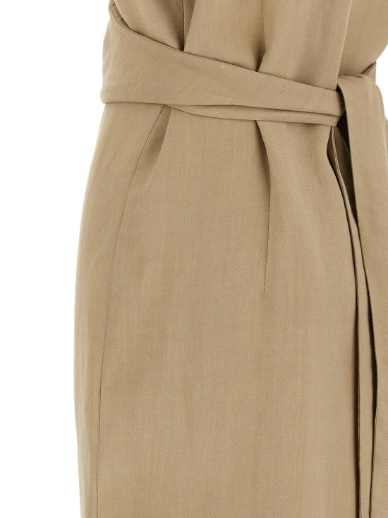 26SS 브루넬로 쿠치넬리 미디 원피스 MH126AHG41C9195 Beige - BRUNELLO CUCINELLI