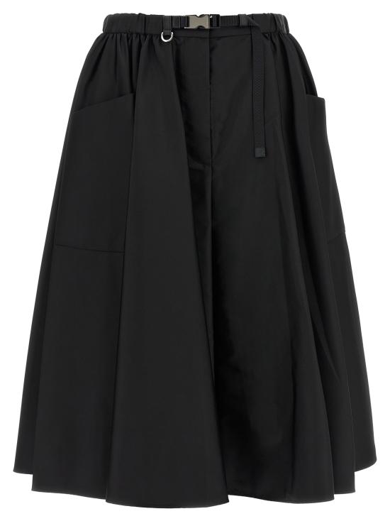 26SS 프라다 미디 스커트 21Y023SOOO1WQ8F0002 Black