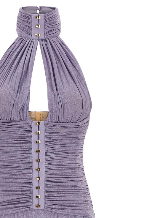 26SS 엘리자베타프랜치 롱 원피스 ABR1861E2EV7 Purple - ELISABETTA FRANCHI