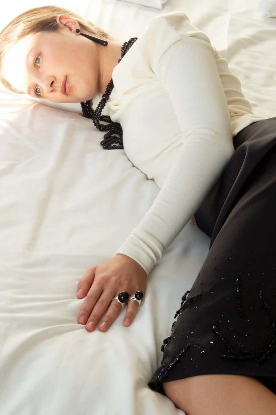  Mosquito 반지 모스키토 닐스 오닉스 핑키 링 - OTHER BRANDS