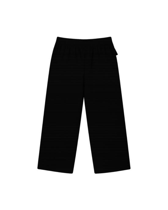  엘리엇 로렌 스트레이트 팬츠 퍼포먼스 와이드 레그 풀온 팬츠 블랙