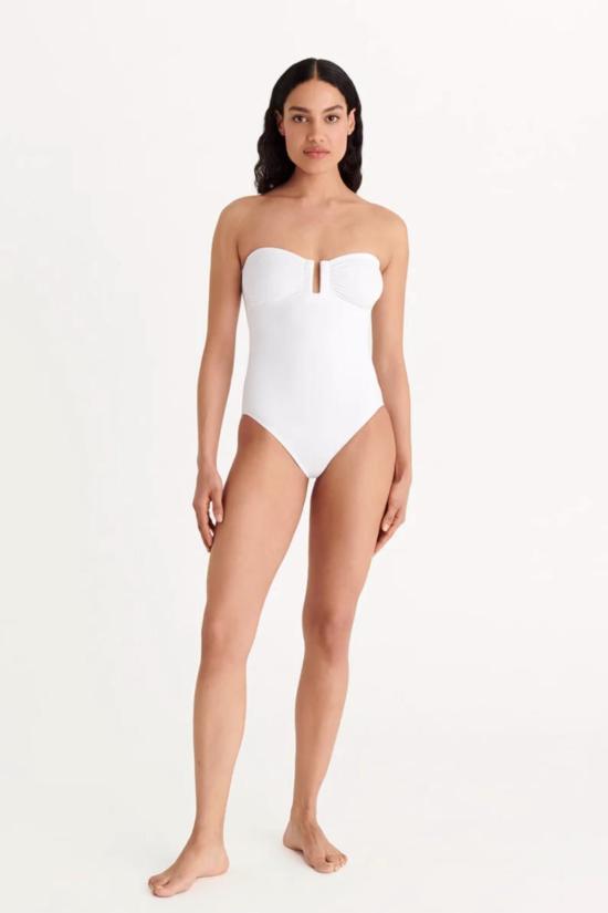  에레스 원피스 수영복 카시오페 뷔스티에  블랑 인