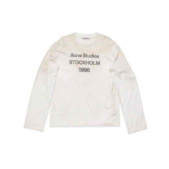  아크네 스튜디오 긴팔 티셔츠 Acne Studios 로고 1996  더스티 화이트