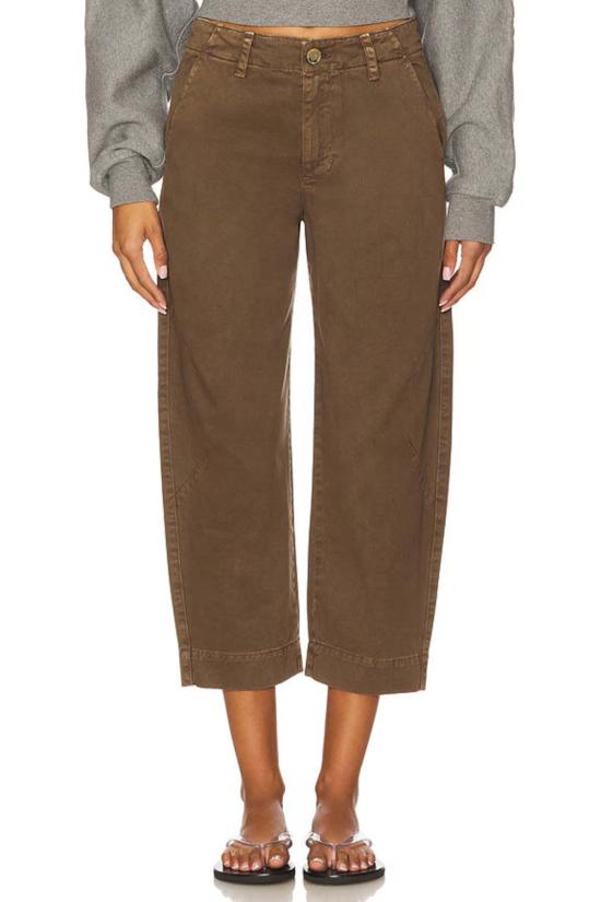  벨벳 바이 그레이엄 앤 스펜서 크롭 팬츠 벨벳 바이 그레이엄 & 스펜서 다리아 팬츠 너트메그 - VELVET BY GRAHAM & SPENCER