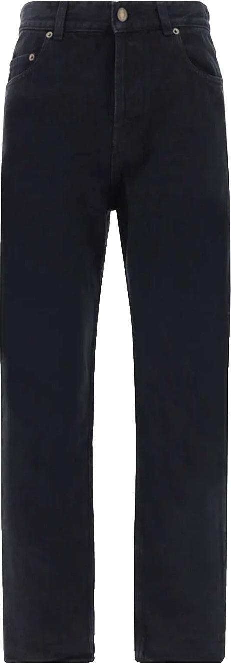  생로랑 스트레이트 팬츠 747651Y16PF1290 BLACK