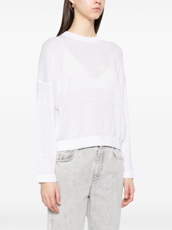 26SS 브루넬로 쿠치넬리 스웨터 M10550210 CJ159 White - BRUNELLO CUCINELLI