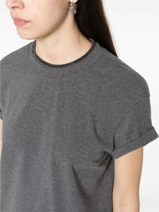 26SS 브루넬로 쿠치넬리 반팔 티셔츠 M0T18BD200 CV563 Grey - BRUNELLO CUCINELLI