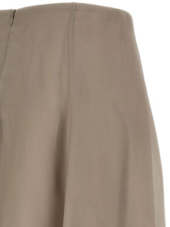 26SS 브루넬로 쿠치넬리 미디 스커트 MF940G3877 C9593 Dove Grey - BRUNELLO CUCINELLI