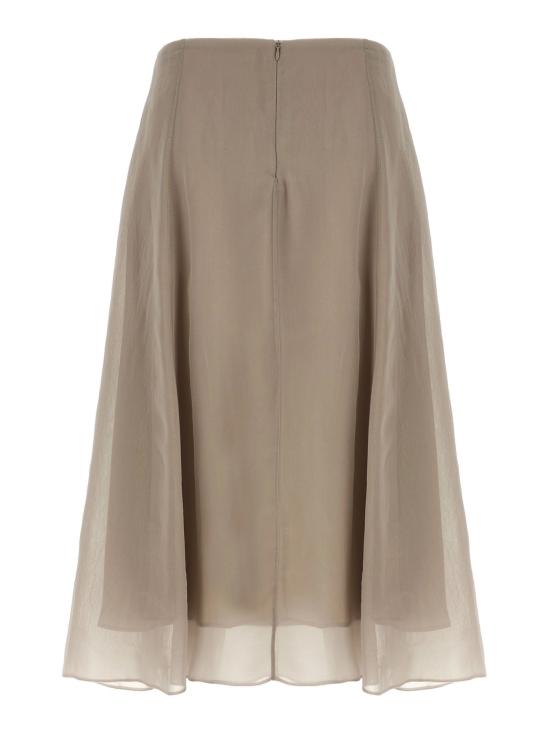 26SS 브루넬로 쿠치넬리 미디 스커트 MF940G3877 C9593 Dove Grey - BRUNELLO CUCINELLI