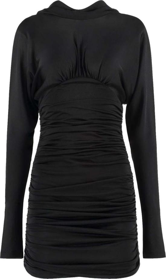  생로랑 숏 원피스 701047Y36UU1000 BLACK