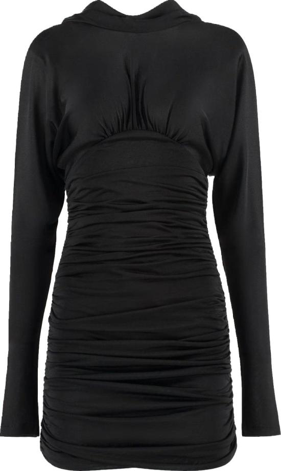  생로랑 숏 원피스 701047Y36UU1000 BLACK