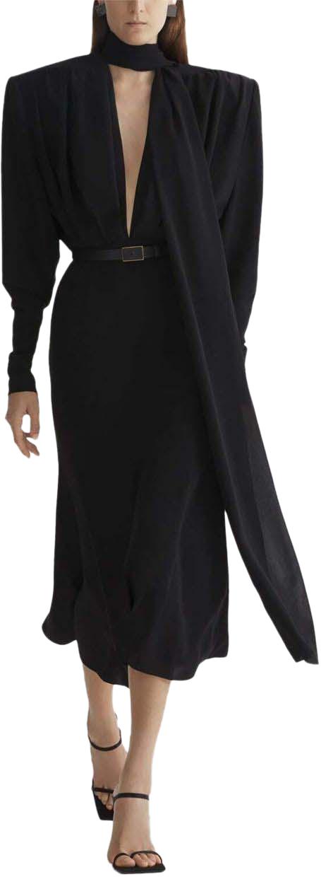 26SS 뮈글러 미디 원피스 26P1RO18063691999 BLACK