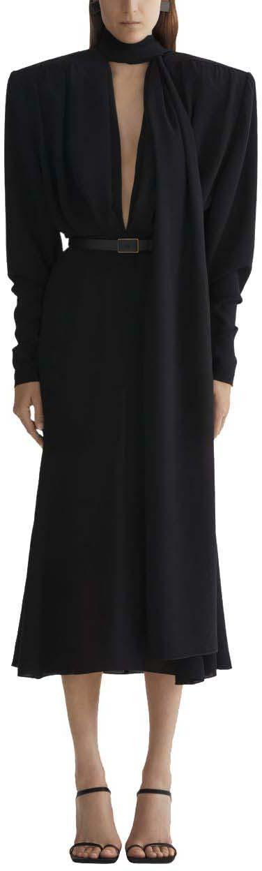 26SS 뮈글러 미디 원피스 26P1RO18063691999 BLACK - MUGLER