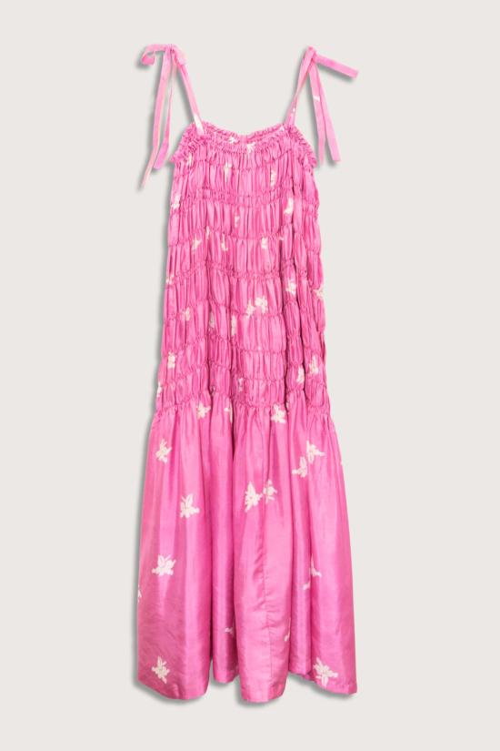  알릭스 오브 보헤미아 롱 원피스 엠리스 핑크 자스민 실크 드레스 미디엄 핑크