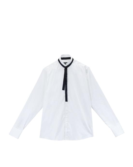 26SS 칼라거펠트 긴팔 셔츠 605108 554602 V60 19 BIANCO NERO