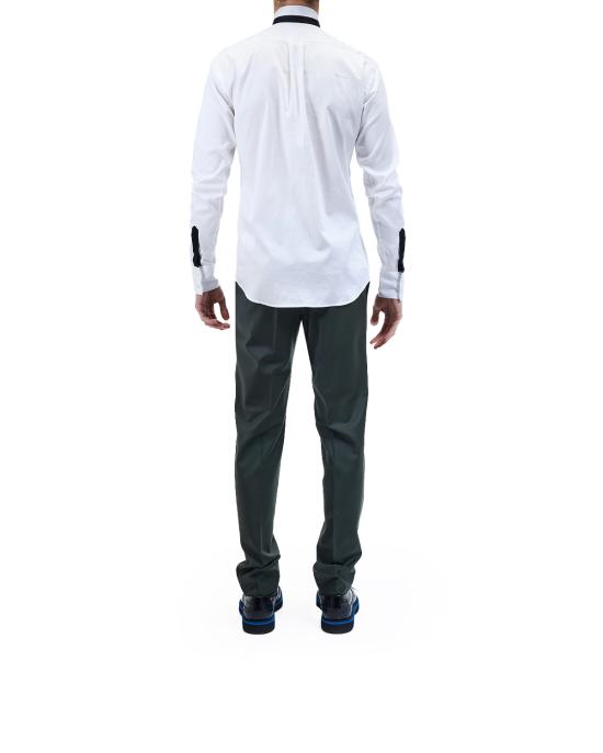 26SS 칼라거펠트 긴팔 셔츠 605108 554602 V60 19 BIANCO NERO - KARL LAGERFELD