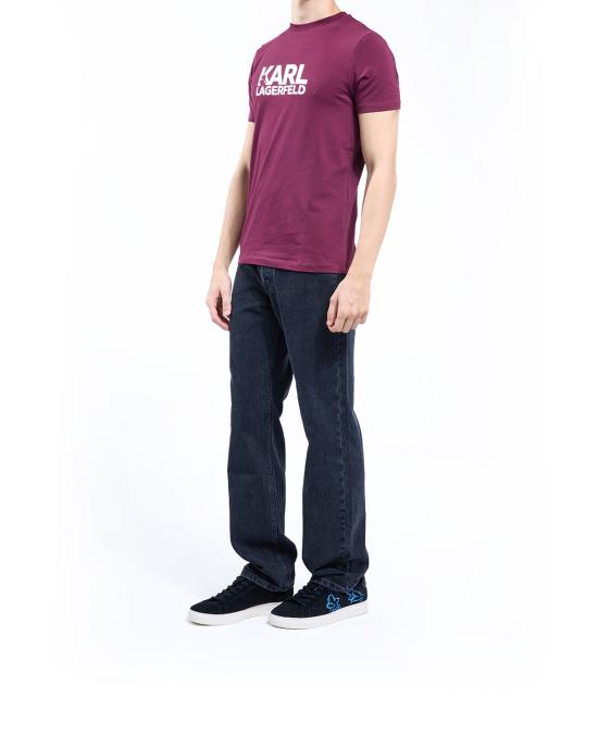 26SS 칼라거펠트 반팔 티셔츠 755087 554235 380 BORDEAUX - KARL LAGERFELD