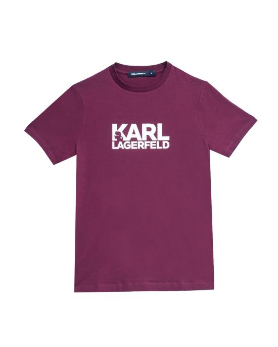 26FW 칼라거펠트 반팔 티셔츠 755087 554235 380 BORDEAUX
