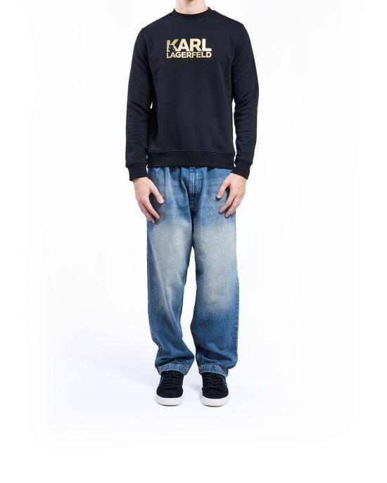 26SS 칼라거펠트 긴팔 티셔츠 705091 554917 160 NERO ORO - KARL LAGERFELD