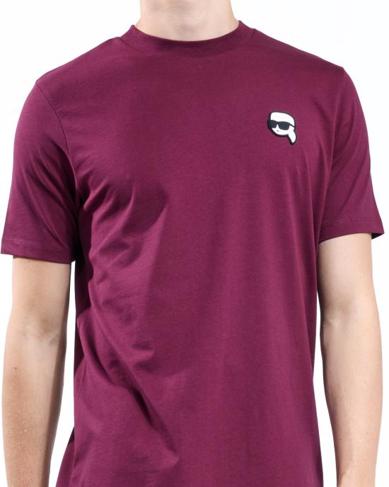 26SS 칼라거펠트 반팔 티셔츠 755710 554224 380 BORDEAUX - KARL LAGERFELD