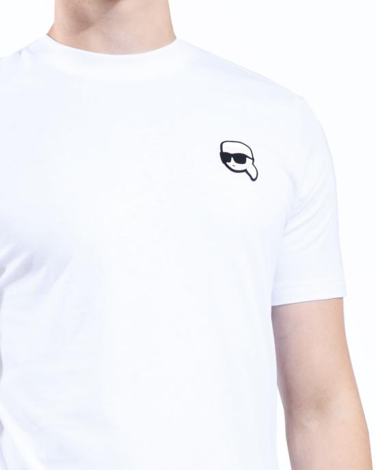 26FW 칼라거펠트 반팔 티셔츠 755710 500224 BIANCO - KARL LAGERFELD