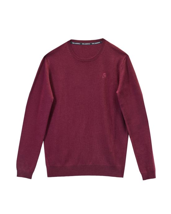 26FW 칼라거펠트 스웨터 655000 554399 380 BORDEAUX