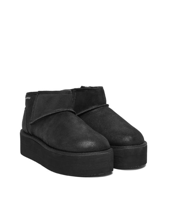 26SS 칼라거펠트 부츠 KL48523 5S0 black shimmer suede NERO - KARL LAGERFELD