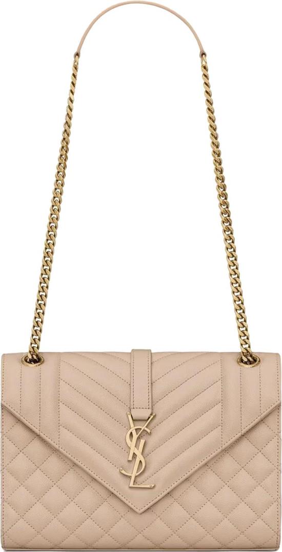 25FW 생로랑 엔벨로프 미디움 백 600185BOW912721 BEIGE