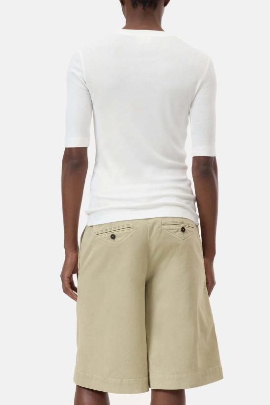  클로즈드 반팔 티셔츠 크루 SS 티셔츠 아이보리 - CLOSED