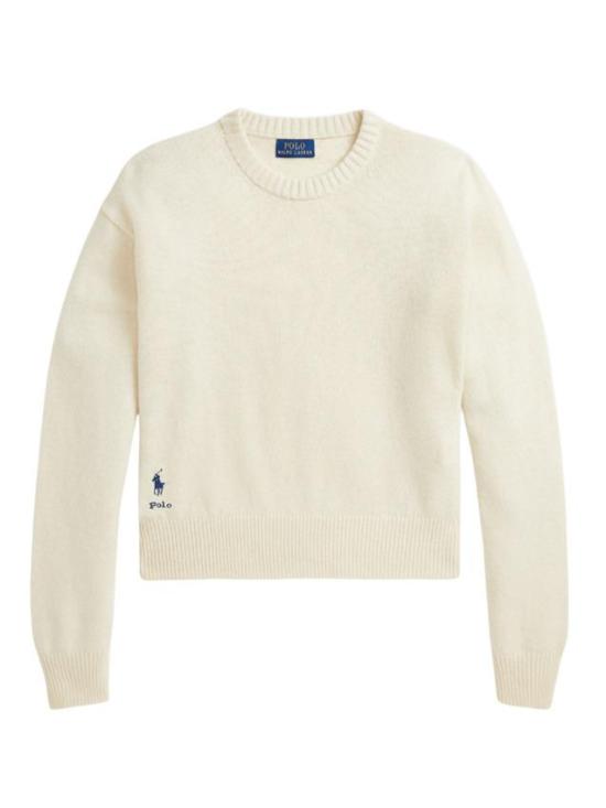 25FW 랄프 로렌 스웨터 211914515 002 WHITE