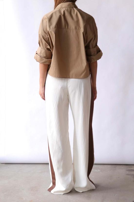  티더블유피 스트레이트 팬츠 턱시도 바지를 입은 설리 - TWP