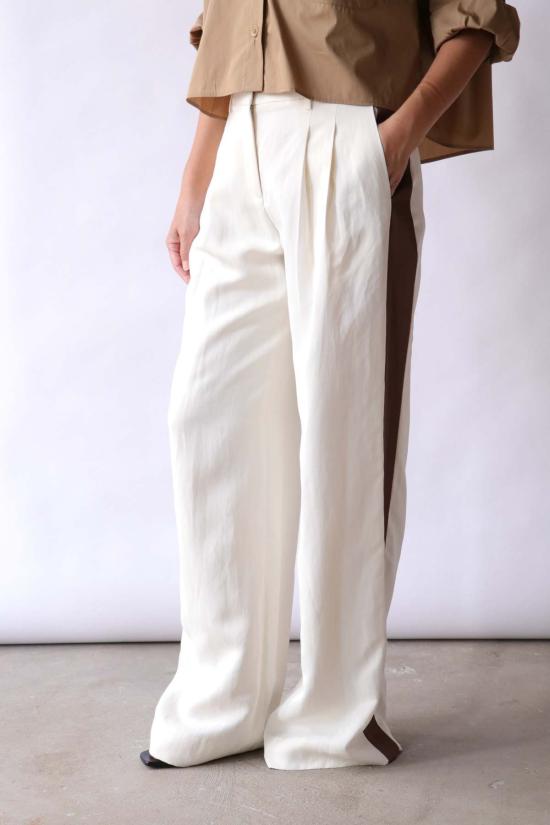  티더블유피 스트레이트 팬츠 턱시도 바지를 입은 설리 - TWP