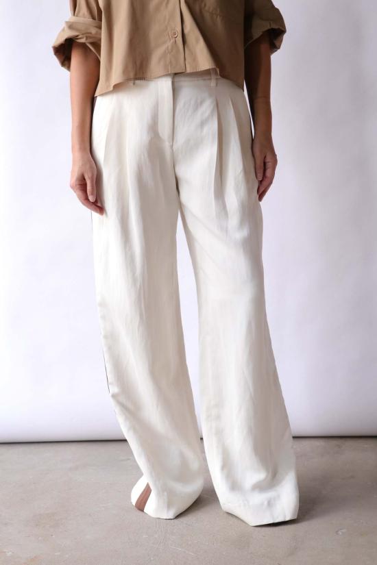  티더블유피 스트레이트 팬츠 턱시도 바지를 입은 설리 - TWP