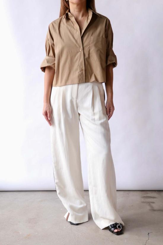  티더블유피 스트레이트 팬츠 턱시도 바지를 입은 설리 - TWP