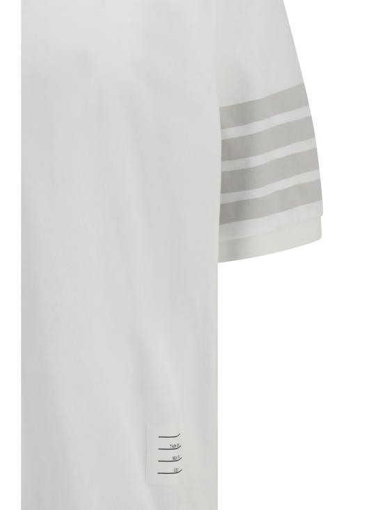 26SS 톰브라운 가먼트 오버다이드 저지 4바 폴로셔츠 MJP236AJ0253 100 WHITE - THOM BROWNE