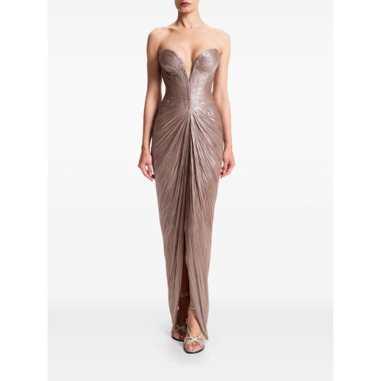 26SS 마리아루시아호한 롱 원피스 ALESSANDRA FRAPP NEUTRALS - MARIA LUCIA HOHAN