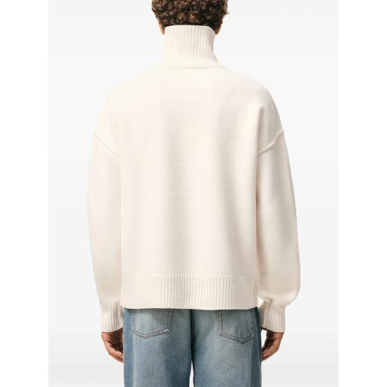 26SS 아미 ADC 터틀넥 스웨터 UKS839 018 154 NEUTRALS - AMI