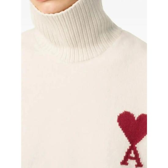 26SS 아미 ADC 터틀넥 스웨터 UKS839 018 154 NEUTRALS - AMI