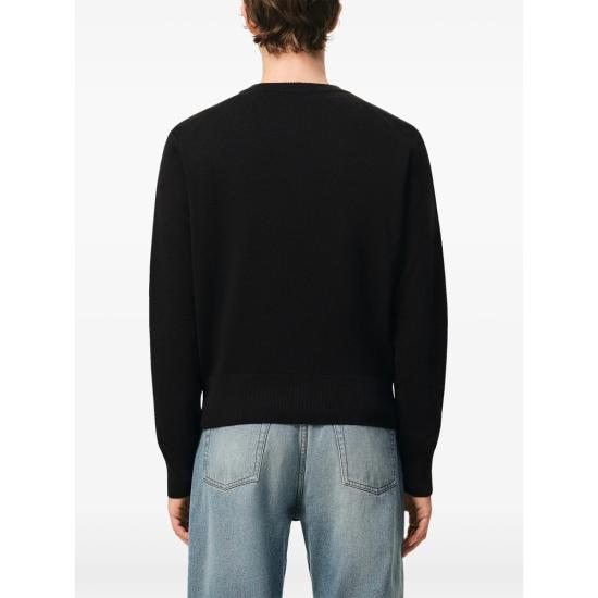 26SS 아미 ADC 울 V넥 가디건 HKC361 001 009 BLACK - AMI