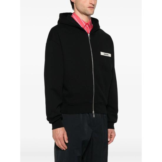 26SS 자크뮈스 그로그랭 후드 집업 HOM00257 AJ00126 990 BLACK - JACQUEMUS
