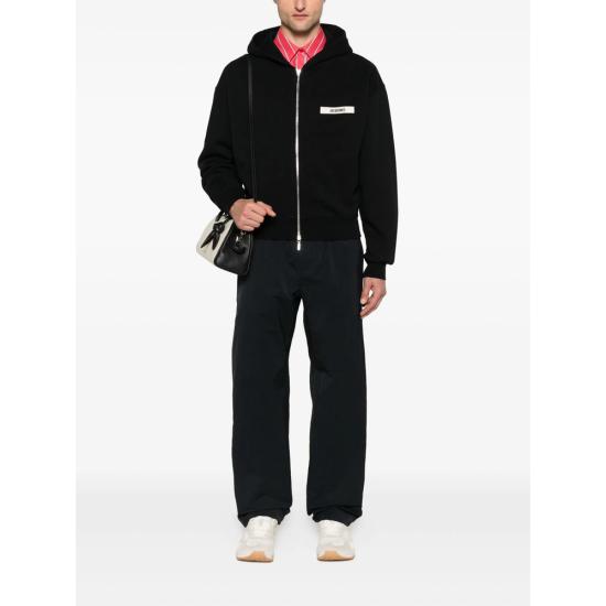 26SS 자크뮈스 그로그랭 후드 집업 HOM00257 AJ00126 990 BLACK - JACQUEMUS