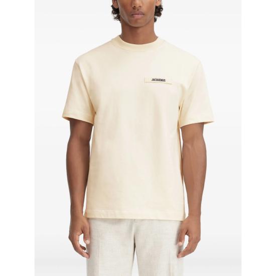 26SS 자크뮈스 그로그랭 로고 티셔츠 TSM00133 AJ00226 150 NEUTRALS - JACQUEMUS