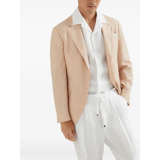 26SS 브루넬로 쿠치넬리 반팔 셔츠 MM6840615 C001 WHITE - BRUNELLO CUCINELLI