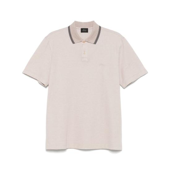 26SS 브리오니 폴로 티셔츠 UJTA0L PA627 9995 NEUTRALS