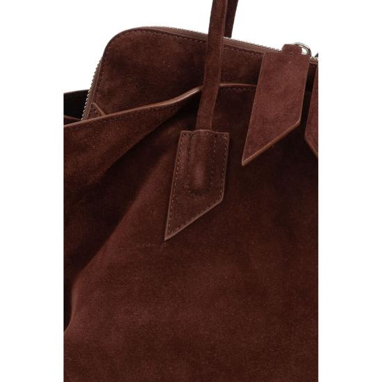 26SS 디 아티코 라 파세지아타 미디엄 탑 핸들 백 250WAH00054 LBT007AA 850 BROWN - THE ATTICO