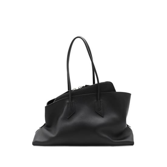 26SS 디 아티코 라 파세지아타 미디엄 탑 핸들 백 250WAH00054 LBT019AA 100 BLACK