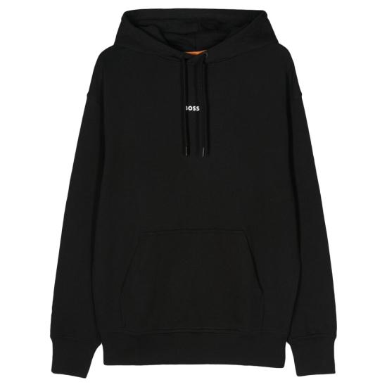 26SS 보스 후드 티셔츠 50514530 001 BLACK